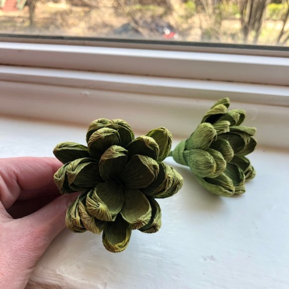 Paper succulent (set of 2) - Picture 2 of 3